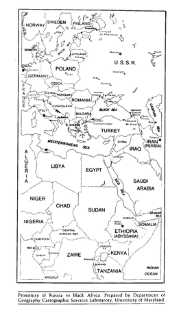 Proximity of Russia to Black Africa. Prepared by Department of Geography Cartographic Services Laboratory, University of Maryland