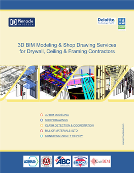 3D BIM Modeling & Shop Drawing Services for Drywall, Ceiling