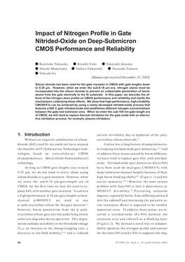 Impact of Nitrogen Profile in Gate Nitrided-Oxide on Deep-Submicron CMOS Performance and Reliability