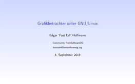 Grafikbetrachter Unter GNU/Linux