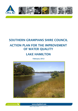 Lake Hamilton Action Plan for the Improvement of Water Quality