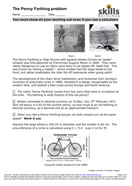 L2 the Penny Farthing Problem