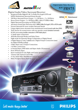 Digital Audio/Video Receiver