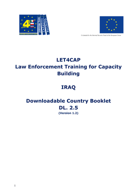 LET4CAP Law Enforcement Training for Capacity Building IRAQ