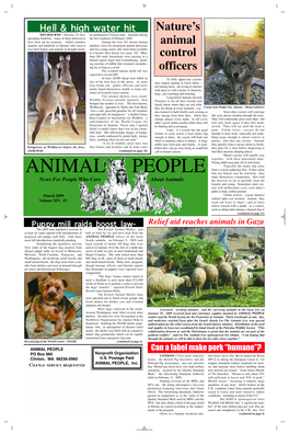 Animal People News