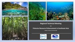 Regional Technical Meeting on Fisheries Resource Enhancement
