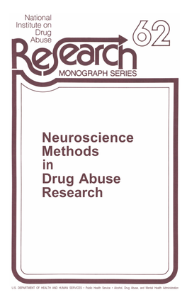 Neuroscience Methods in Drug Abuse Research