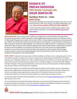 Essence of Tibetan Buddhism Gelek Rimpoche