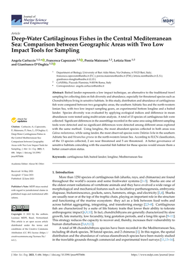 Deep-Water Cartilaginous Fishes in the Central Mediterranean Sea: Comparison Between Geographic Areas with Two Low Impact Tools for Sampling