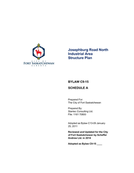 Josephburg Road North Industrial Area Structure Plan