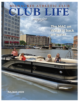 MILWAUKEE ATHLETIC CLUB JUL/AUG 2020 CLUB Life