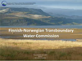 Finnish-Norwegian Transboundary Water Commission