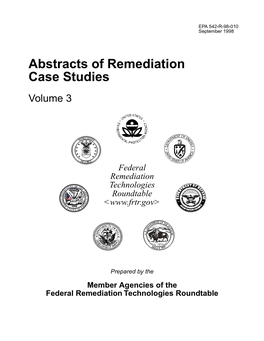 Abstracts of Remediation Case Studies, Volume 3