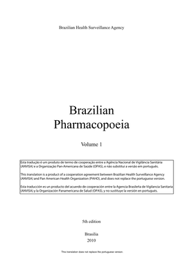 Brazilian Pharmacopoeia