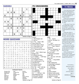 Sudoku Tv Crossword Word Quizzard