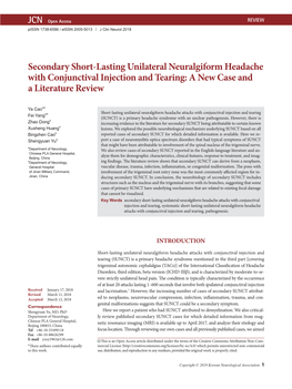 Secondary Short-Lasting Unilateral Neuralgiform Headache with Conjunctival Injection and Tearing: a New Case and a Literature Review