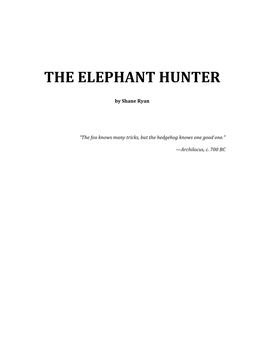 The Elephant Hunter