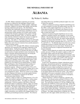 The Mineral Industry of Albania in 1998