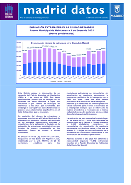 Población Extranjera a 1 De Enero De 2021 PDF, 1 Mbytes