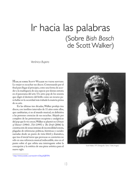 Ir Hacia Las Palabras (Sobre Bish Bosch De Scott Walker)