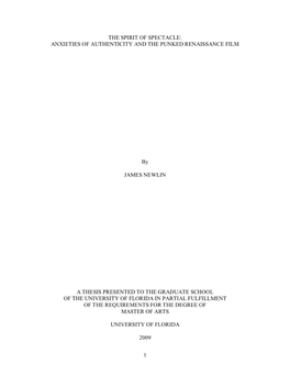 University of Florida Thesis Or Dissertation Formatting