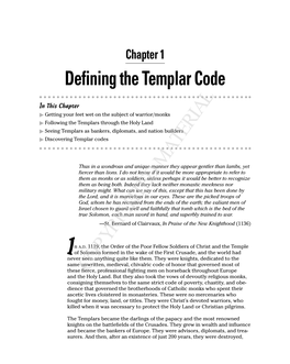 Defining the Templar Code