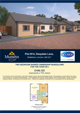 Plot B14, Deepdale Lane, £145,125