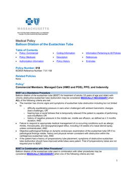 018 Balloon Dilation of the Eustachian Tube