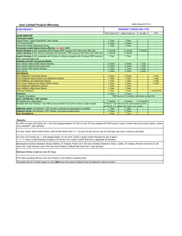 Acer Limited Product Warranty AMA 6 May 2015 V3