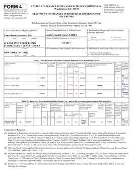 FORM 4 OMB Number: 3235-0287 Washington, D.C