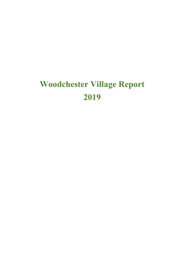 Woodchester Village Report 2019 the Parish Council - Cllr