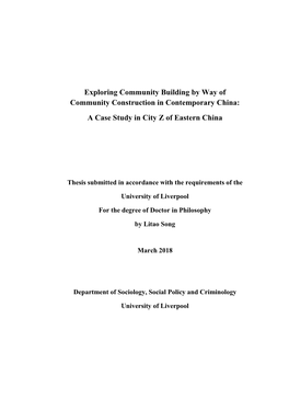 A Case Study in City Z of Eastern China