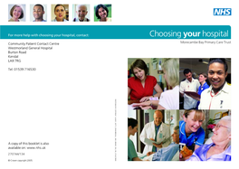 Choosing Your Hospital, Contact: Choosing Your Hospital