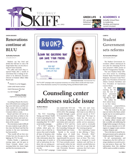 Counseling Center Addresses Suicide Issue