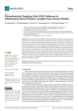 Phytochemicals Targeting JAK–STAT Pathways in Inflammatory Bowel Disease Models