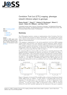 Correlation Trait Loci (CTL) Mapping: Phenotype Network Inference Subject to Genotype