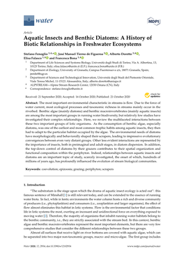 Aquatic Insects and Benthic Diatoms: a History of Biotic Relationships in Freshwater Ecosystems