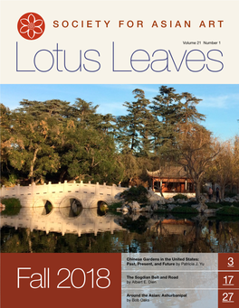 Lotus Leaves Fall 2018 Volume 21 Number 1