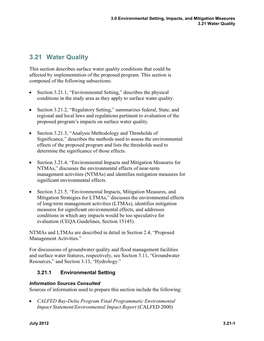 3.21 Water Quality