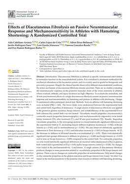 Effects of Diacutaneous Fibrolysis on Passive Neuromuscular Response and Mechanosensitivity in Athletes with Hamstring Shortening: a Randomized Controlled Trial