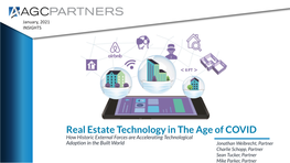 Real Estate Technology in the Age of COVID