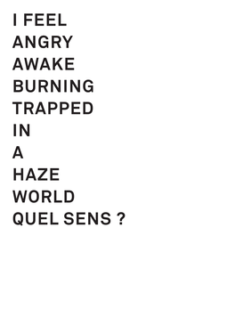 I Feel Angry Awake Burning Trapped in a Haze World Quel Sens ?