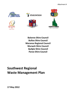 South West Regional Waste Management Plan