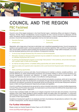 Council and the Region