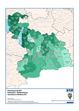 Wahlbeteiligung Gemeinden Im Wahlkreis