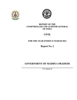 CIVIL Report No. 2 GOVERNMENT of MADHYA PRADESH