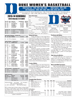 2013-14 WBB Game Notes