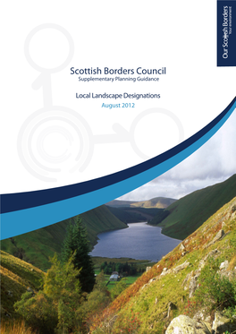 Local Landscape Designations August 2012