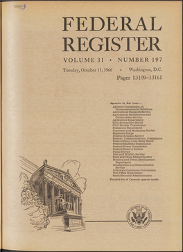 Federal Register Volume 31 • Number 197