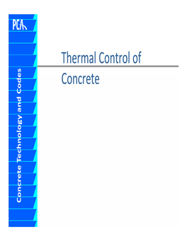 Thermal Control of C T